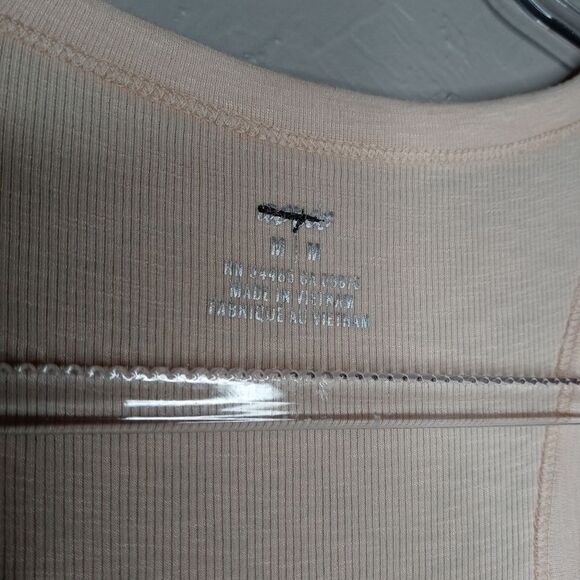 Aerie Peach Henley Ribbed Tank - Picture 6 of 8